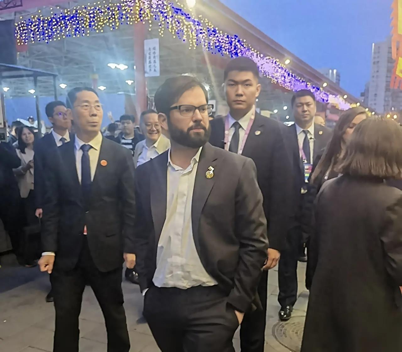 智利总统博里奇抵京